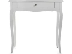 Cagliari Mueble Recibidor Estrecho para la Entrada o el Pasillo, Mesa Consola, Blanco, 80x30x80cm