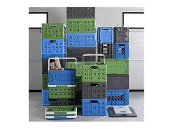 Caja cuadrada plegable de 24 litros para transporte o almacenamiento