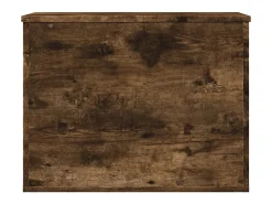 Caja de almacenaje madera ingeniería roble ahumado 60x42x46 cm ES226412