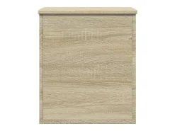 Caja de almacenaje madera ingeniería roble Sonoma 40x42x46 cm ES764584