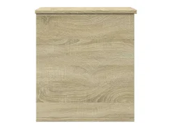 Caja de almacenaje madera ingeniería roble Sonoma 40x42x46 cm ES764584