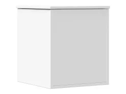 Caja de almacenaje madera de ingeniería blanca 40x42x46 cm ES100759