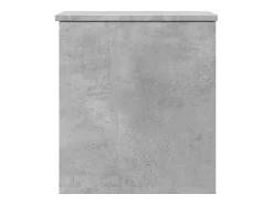Caja de almacenaje madera ingeniería gris hormigón 40x42x46 cm ES411219