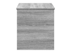 Caja de almacenaje madera ingeniería gris Sonoma 100x42x46 cm ES574917