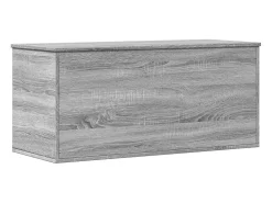 Caja de almacenaje madera ingeniería gris Sonoma 100x42x46 cm ES574917