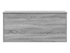 Caja de almacenaje madera ingeniería gris Sonoma 100x42x46 cm ES574917