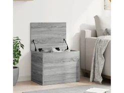 Caja de almacenaje madera de ingeniería gris Sonoma 60x42x46 cm ES538724