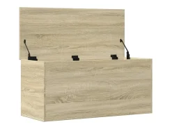 Caja de almacenaje madera ingeniería roble Sonoma 100x42x46 cm