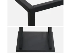 Caja de almacenaje vertical de interior, 112cm negro