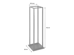 Caja de almacenaje vertical de interior, 112cm negro