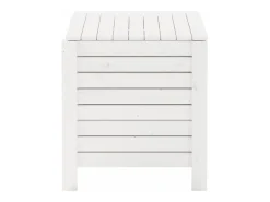 Caja de almacenaje y tapa RANA madera maciza blanca 100x49x54cm