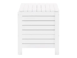Caja de almacenaje y tapa RANA madera maciza blanca 80x49x54 cm