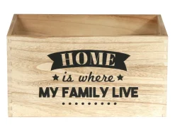 Caja de madera apilable Home (Juego de 3)
