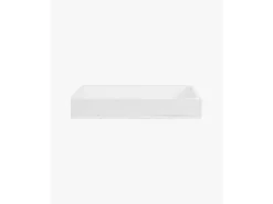 Caja de madera maciza en tono blanco de 49x30,5x7,5cm - BOX - DECOWOOD