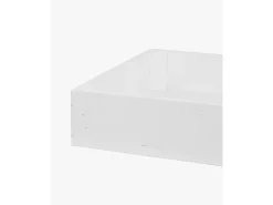 Caja de madera maciza en tono blanco de 49x30,5x7,5cm - BOX - DECOWOOD
