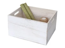 Caja de madera MCW-C20 (juego de 6), blanco desgastado