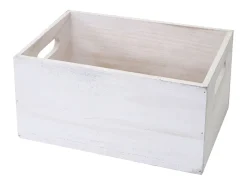Caja de madera MCW-C20 (juego de 6), blanco desgastado