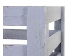 Caja de madera MCW-C56 (juego de 3), gris, desgastado