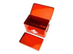 Caja de medicamentos de metal en forma de cruz 31,5 x 19 x 21 cm