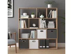 Caja plegable antracita 30x30x30