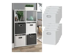 Caja plegable blanco 30x30x30
