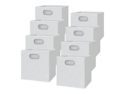 Caja plegable blanco 30x30x30