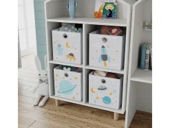 Caja plegable gris (espacio) 30x30x30