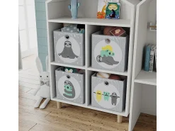 Caja plegable gris 30x30x30