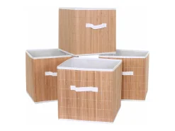 Caja plegable MCW-C21 (juego de 4), color natural
