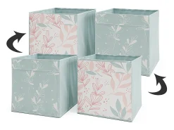 Caja plegable turquesa 30x30x30