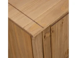 Caldir Mueble para TV de madera maciza pino estilo Panamá 120x40x50 cm