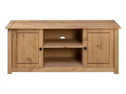 Caldir Mueble para TV de madera maciza pino estilo Panamá 120x40x50 cm