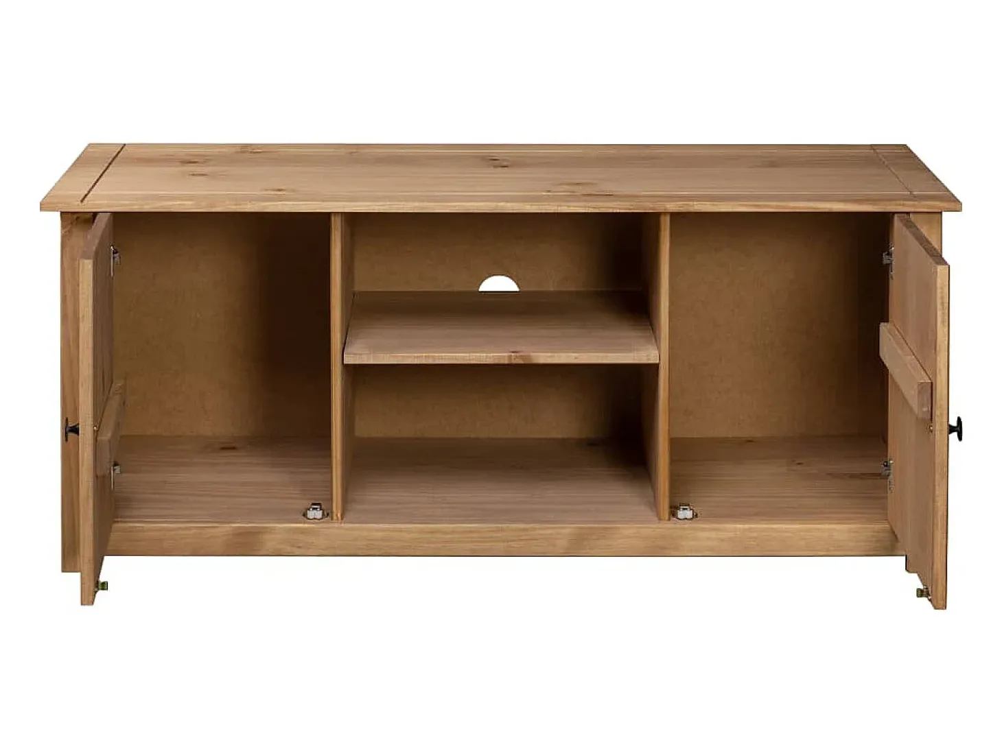 Caldir Mueble para TV de madera maciza pino estilo Panamá 120x40x50 cm