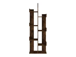 Candler Estantería madera contrachapada roble ahumado 48x25,5x140 cm
