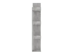 Candler Librería de madera contrachapada gris hormigón 86x25,5x140 cm