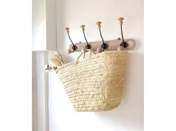 Capazo de esparto natural de 50x35x35cm - MENORCA - DECOWOOD