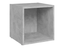 Cape Canaveral Mueble de TV 2uds madera contrachapada gris hormigón 37x35x37cm