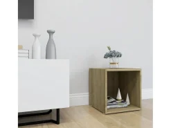 Cape Canaveral Mueble para TV madera contrachapada roble Sonoma 37x35x37 cm