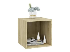 Cape Canaveral Mueble para TV madera contrachapada roble Sonoma 37x35x37 cm