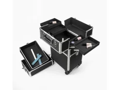 Carro de maquillaje esteticista modular 3 estantes 4 ruedas Aldeb