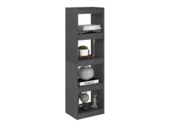 Centerville Estantería/divisor de espacios pino macizo gris 40x30x135,5cm