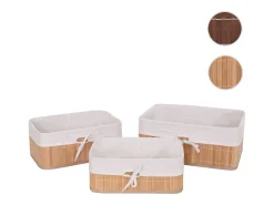 Cesta de almacenaje MCW-C21 (juego de 3), color natural