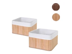 Cesta de almacenaje MCW-C21 (juego de 2), color natural