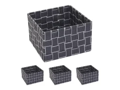 Cesta de almacenaje MCW-C37 (juego de 4), gris oscuro