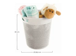 Cesta Mediana Redonda 12 Litros Blanco 7house