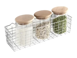 Cesta Multiusos KOALA Metaltex Plata 33x12x9 cm