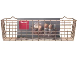 Cesta Multiusos KOALA Serie COPPER Metaltex Cobre 33x12x9 cm