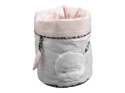 Cestas nido de tela de algodón rosa
