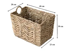 Cesto alto de junco de agua - A 30 cm