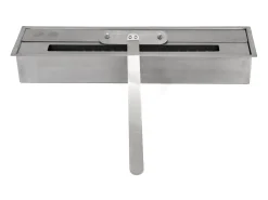 Chimenea de bioetanol biochimenea de suelo TRUMAN Efecto mármol blanco L121 x P38 x H108